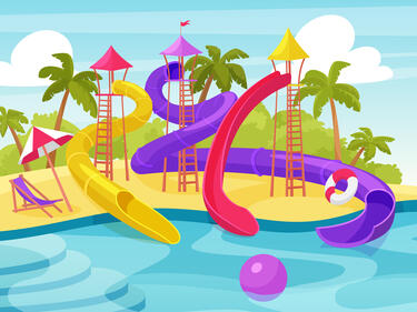 Waterslides Cartoon
