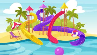 Waterslides Cartoon