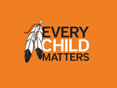 Every Child matters orange poster