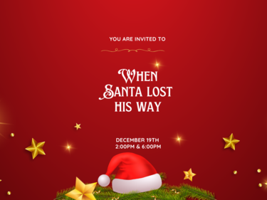 When santa lost his way poster