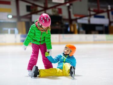 Children skating