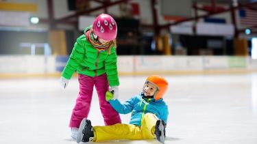 Children skating