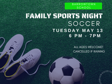 family soccer poster