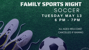 family soccer poster