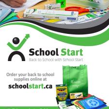 School start poster with information