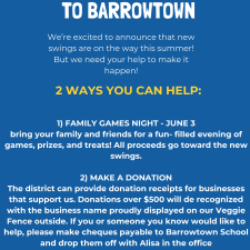 Swing donation poster